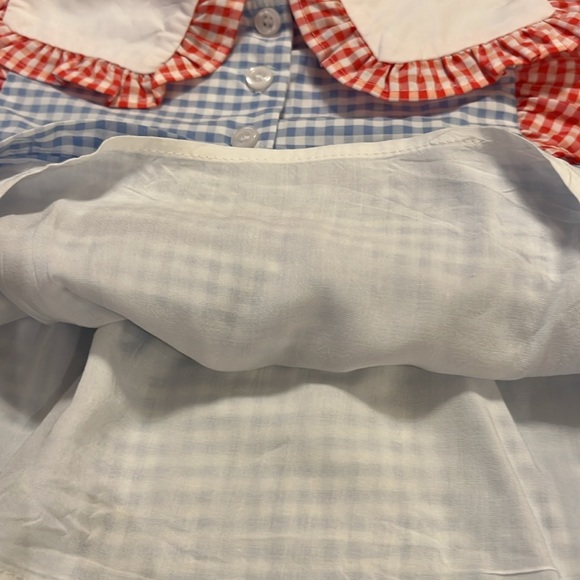 18 mo.crisp & adorable bubble set w blue:white checkered fabric& red/white too👼 - Picture 6 of 7